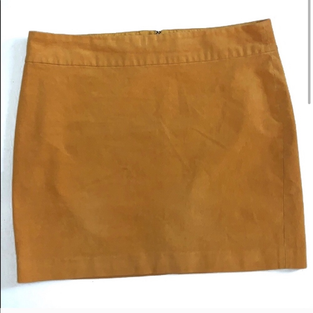 Banana Republic Mustard Corduroy Skirt